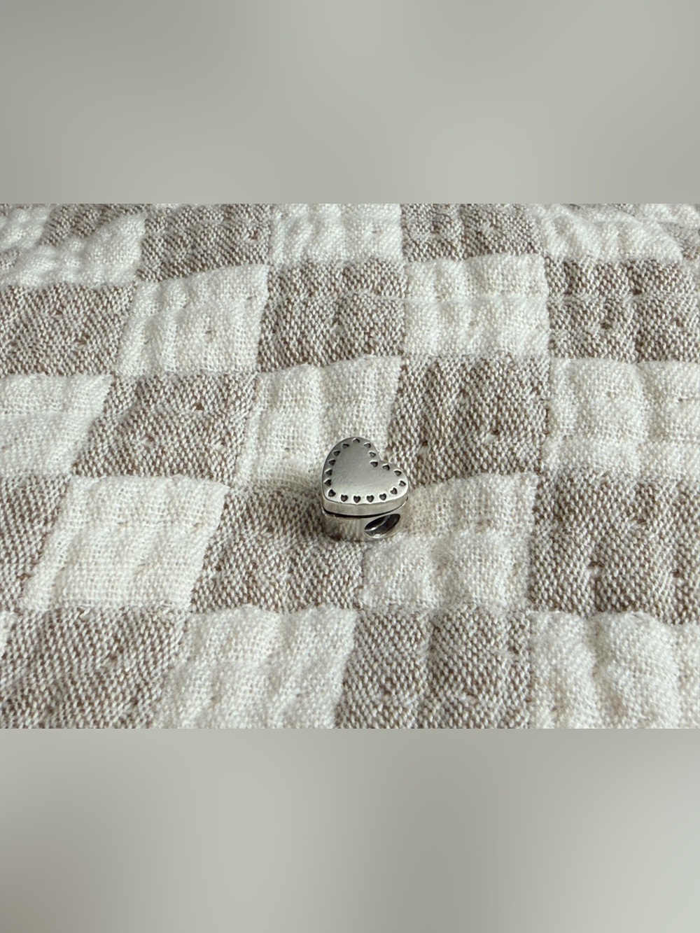 Pandora Sterling Silver Heart Charm Bead - Silver